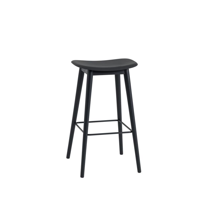 Fiber Bar Stool 75 cm wood Muuto